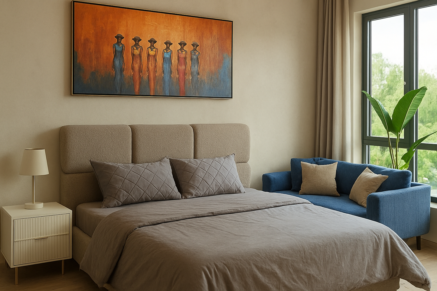 Brown Beary Box Bed in Pakistan – Luxury Queen Size Bed