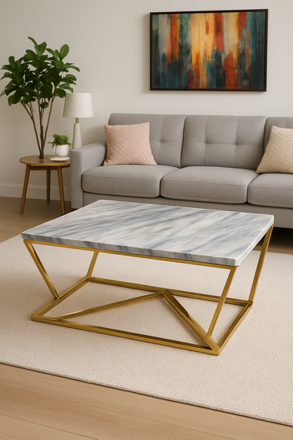 Celeste Table – Marble Top Metal Table Lahore