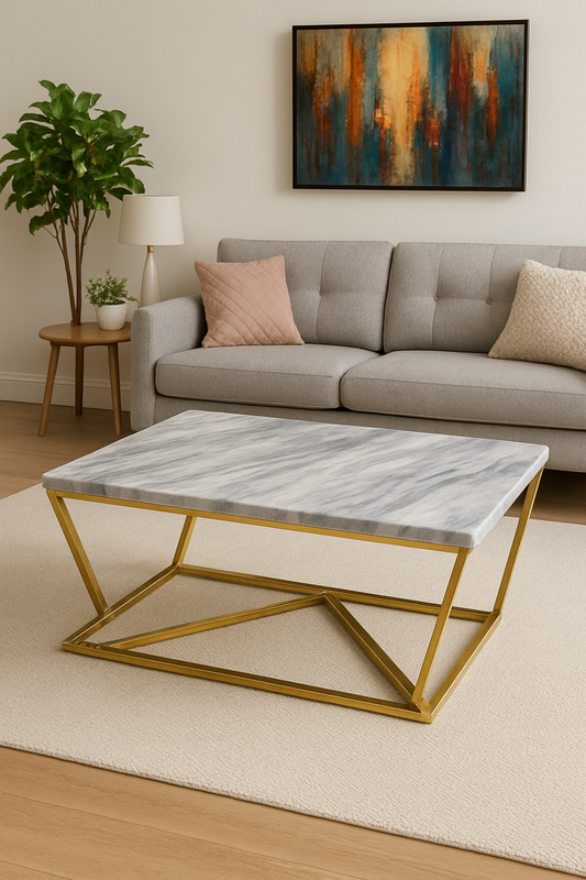 Celeste Table – Marble Top Metal Table Lahore