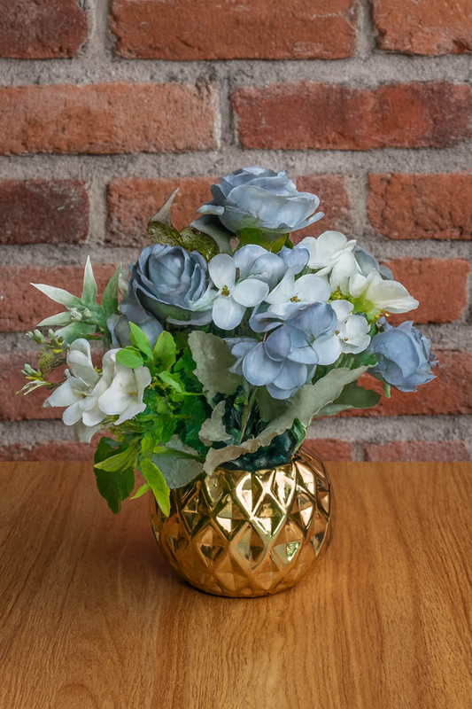 Ceramic Gold Planter 03 | Imported Flower Décor Pakistan