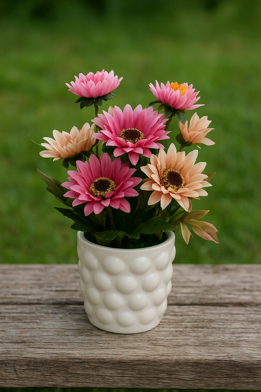 Ceramic Planter 003 – Imported Ceramic Pot with Flowers