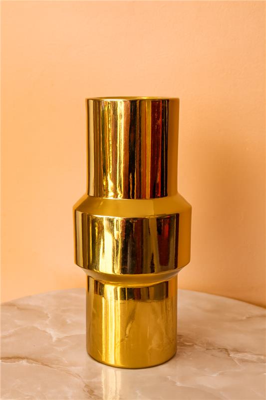 Ceramic Vase 015 in Pakistan – Imported Gold Decorative Vase