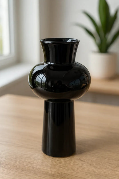Ceramic Black Vase in Pakistan – Imported Decorative Vase