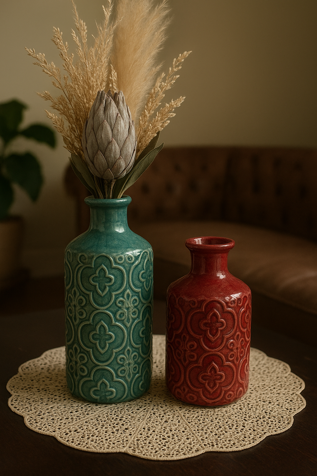Ceramic Vase 042 – Imported Decorative Vase Pair Pakistan