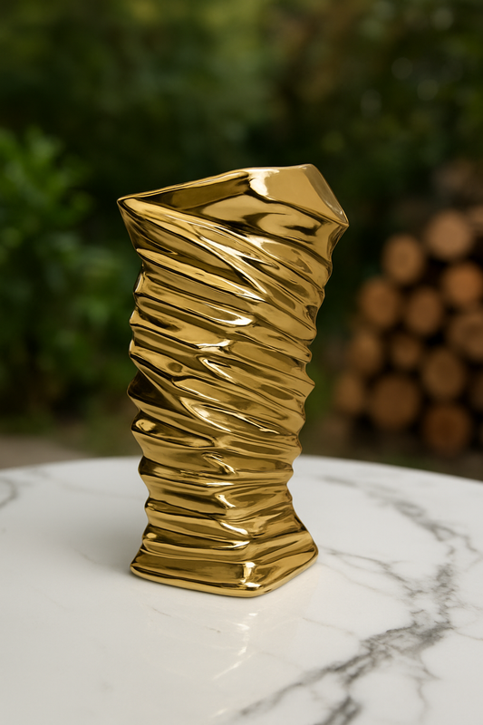 Ceramic Vase 052 – Imported Gold Decorative Vase Pakistan