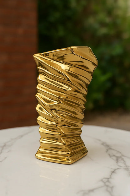 Ceramic Vase 052 – Imported Gold Decorative Vase Pakistan