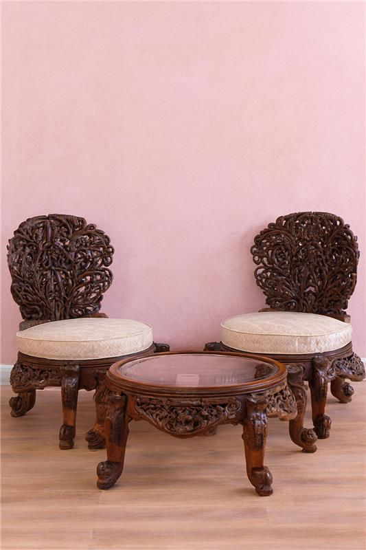 Chanioti Chairs and Table Set | Classic Wood Pakistan
