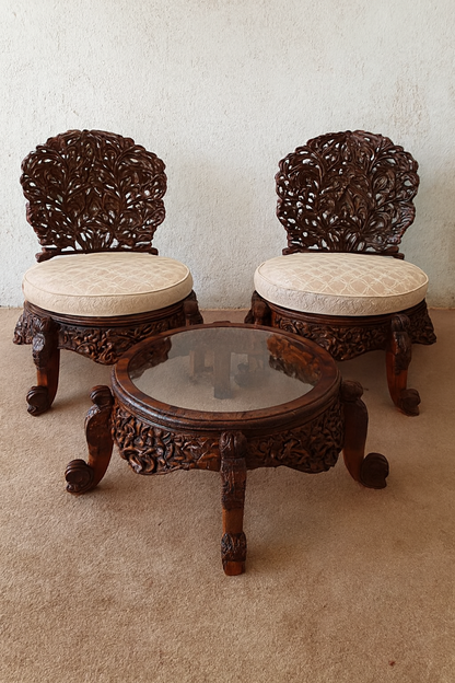 Chanioti Chairs and Table Set | Classic Wood Pakistan
