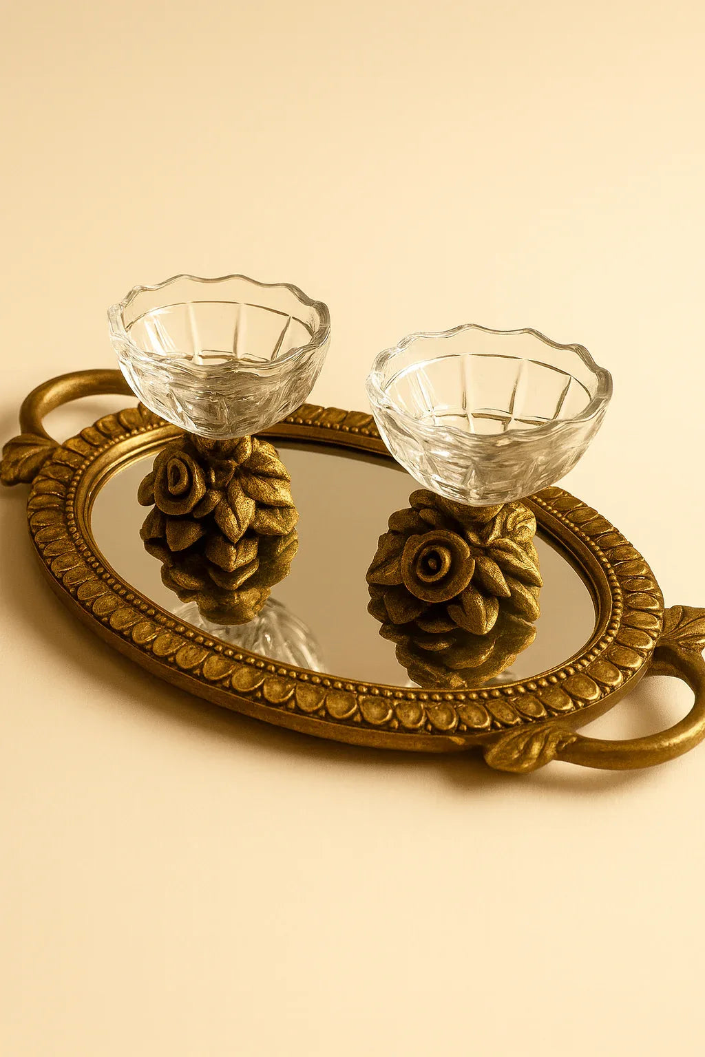 Tray 014 – Gold-Plated Synthetic Tray Pakistan