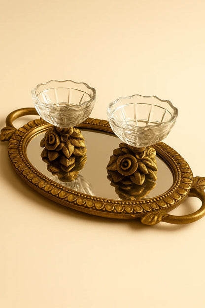 Tray 014 – Gold-Plated Synthetic Tray Pakistan