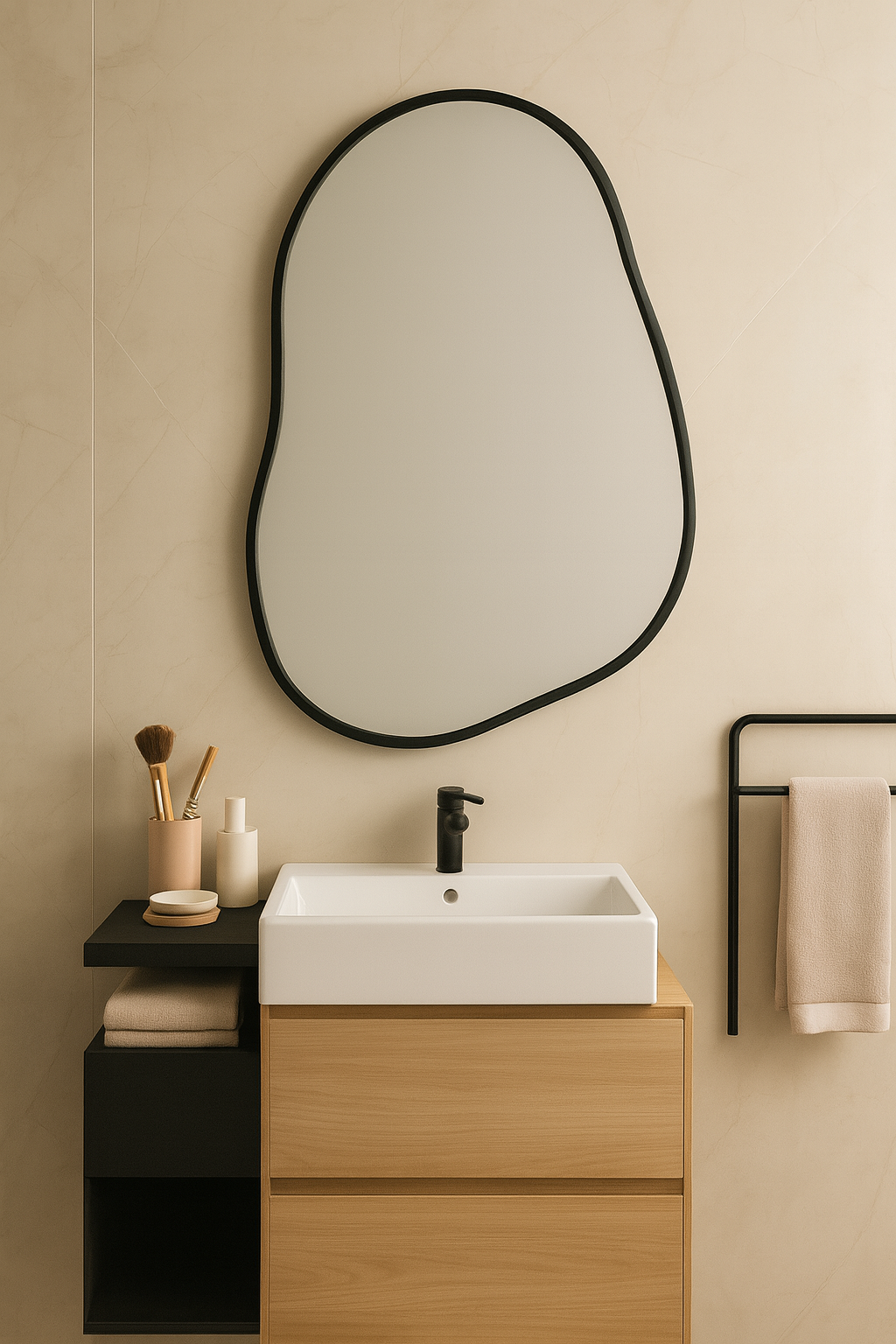 Irregular Mirror WV1 – Modern Abstract Wall Mirror for Home Decor in Pakistan