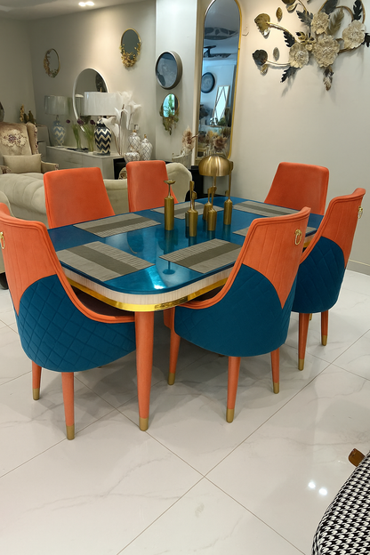 Chestnut Charm 6-Seater Dining Table – Best Price in Pakistan