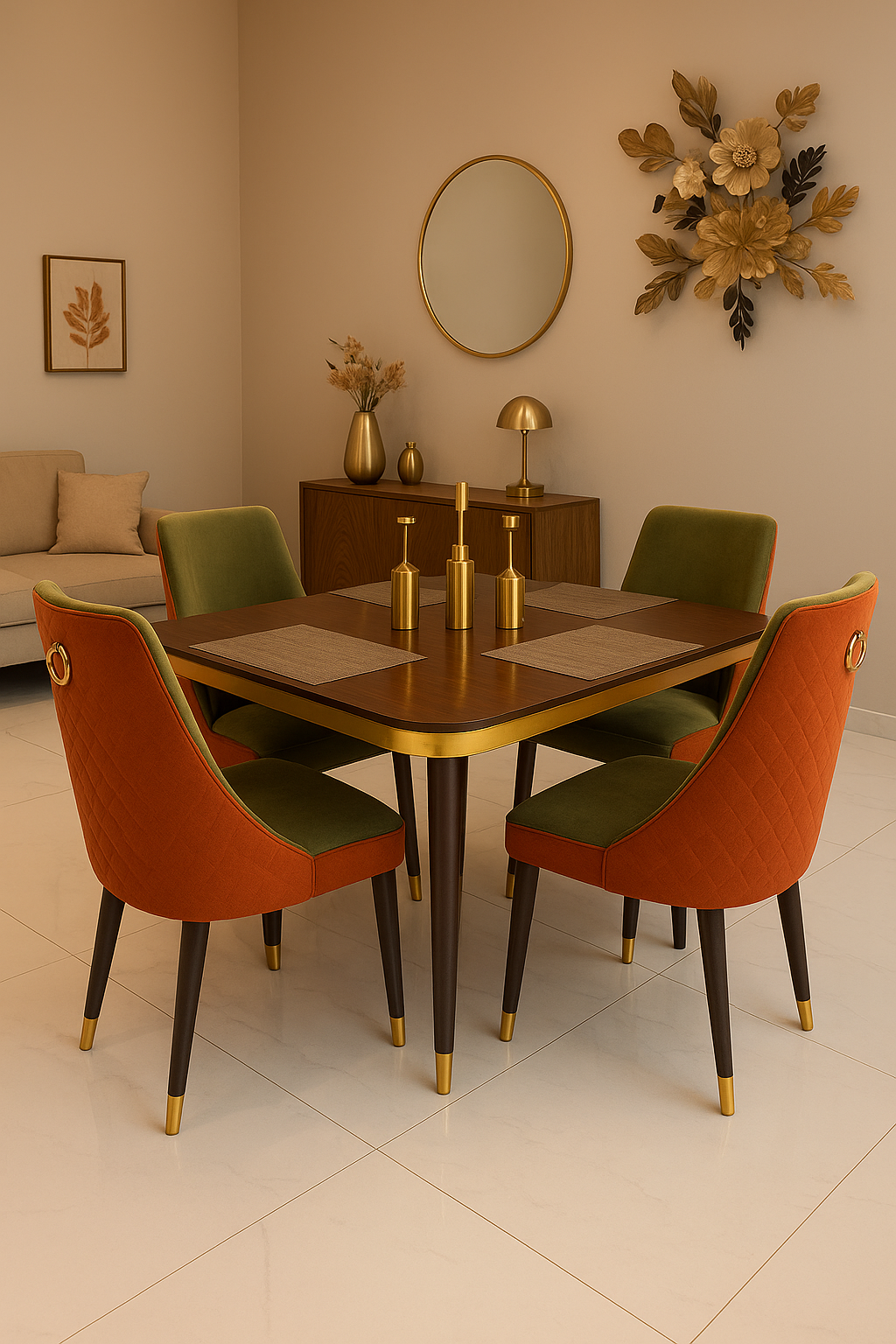 Chestnut Charm 6-Seater Dining Table – Best Price in Pakistan