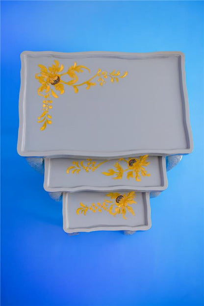 Cortina Nesting Table Set of 3 in Pakistan – Hand Painted