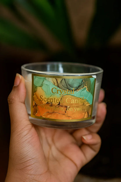 Crystal Scented Candle – Imported Luxury Candle in Crystal Jar