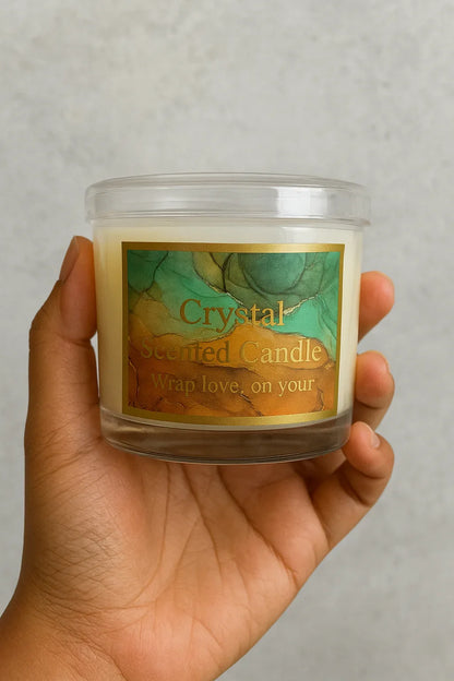 Crystal Scented Candle – Imported Luxury Candle in Crystal Jar