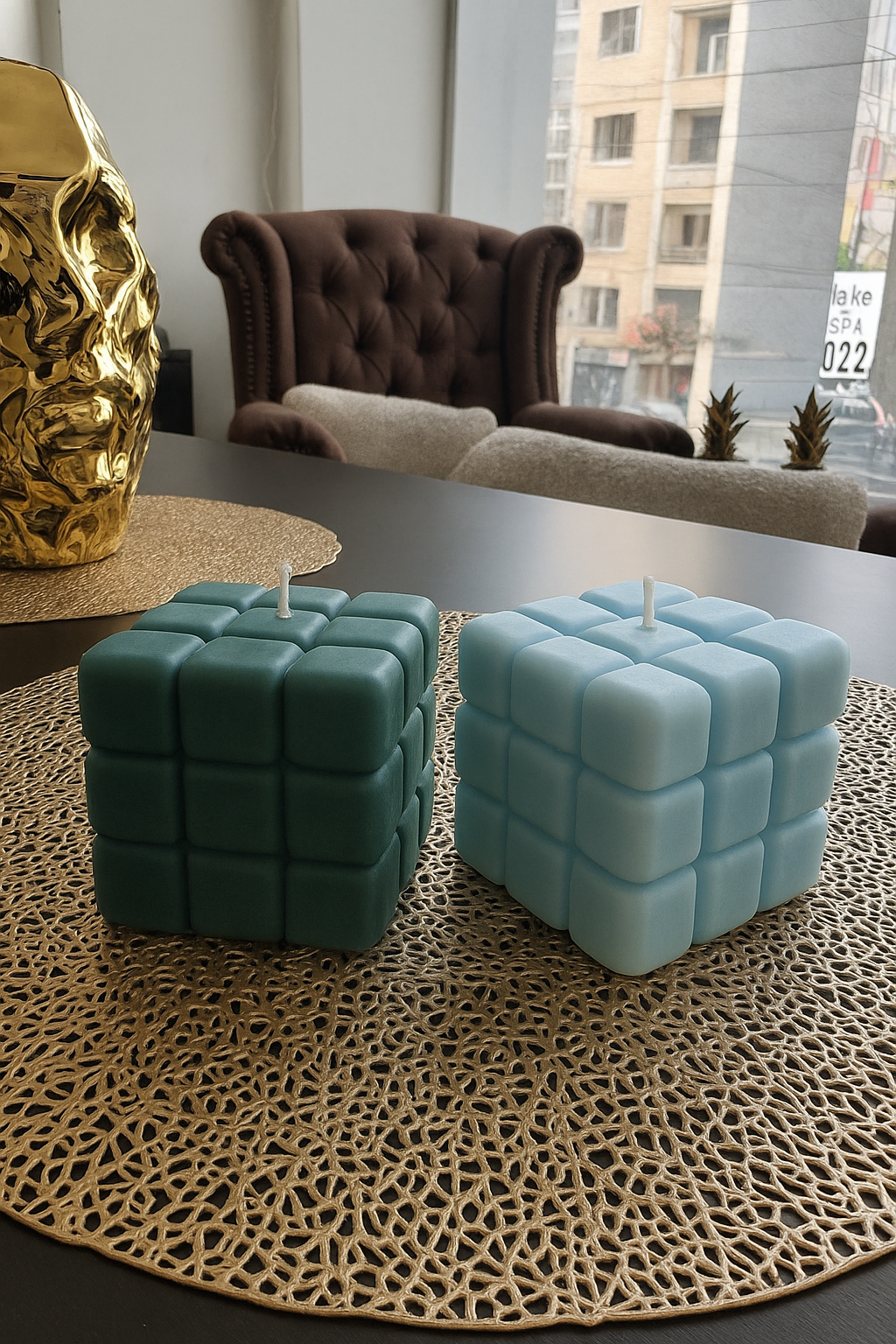 Cube Scented Candle – Imported Premium Fragrance Candle