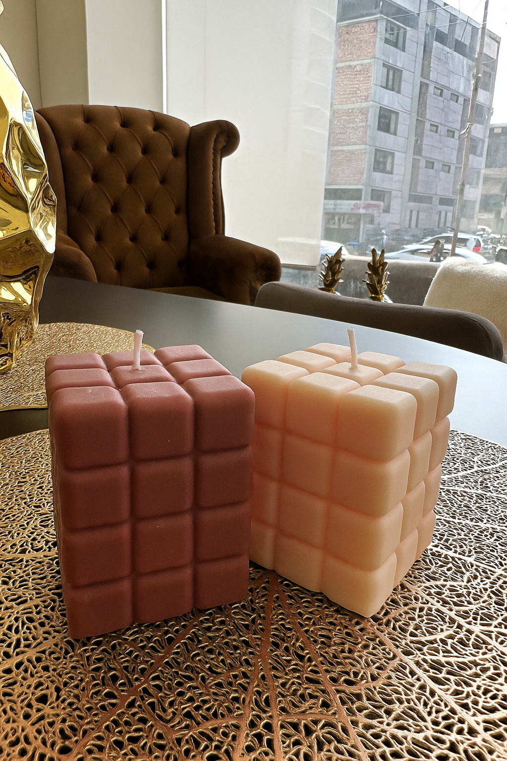 Cube Scented Candle – Imported Premium Fragrance Candle