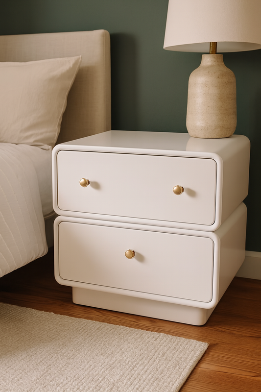 Curved Grace Side Tables in Pakistan – MDF Deco Table