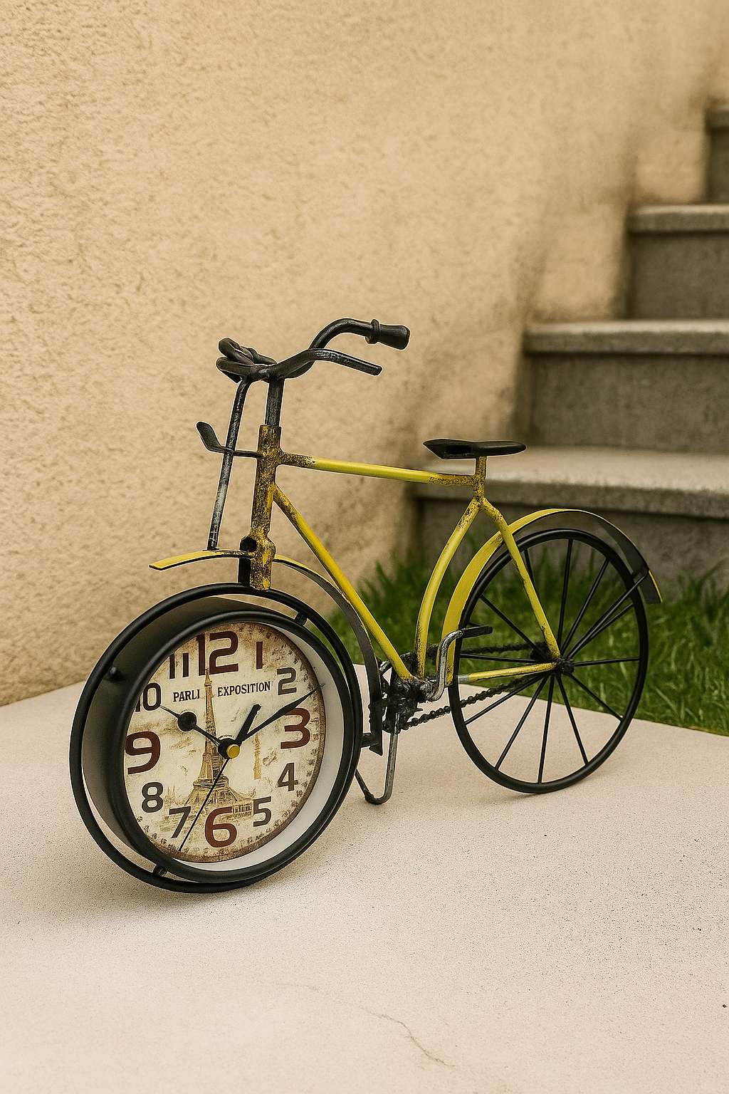 Cycle Rustic Clock 03 – Vintage Metal Wall Clock in Pakistan | Define Wood