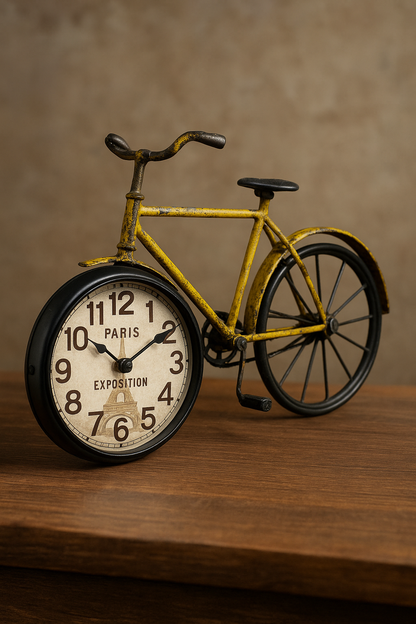 Cycle Rustic Clock 03 – Vintage Metal Wall Clock in Pakistan | Define Wood