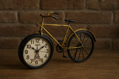 Cycle Rustic Clock 03 – Vintage Metal Wall Clock in Pakistan | Define Wood