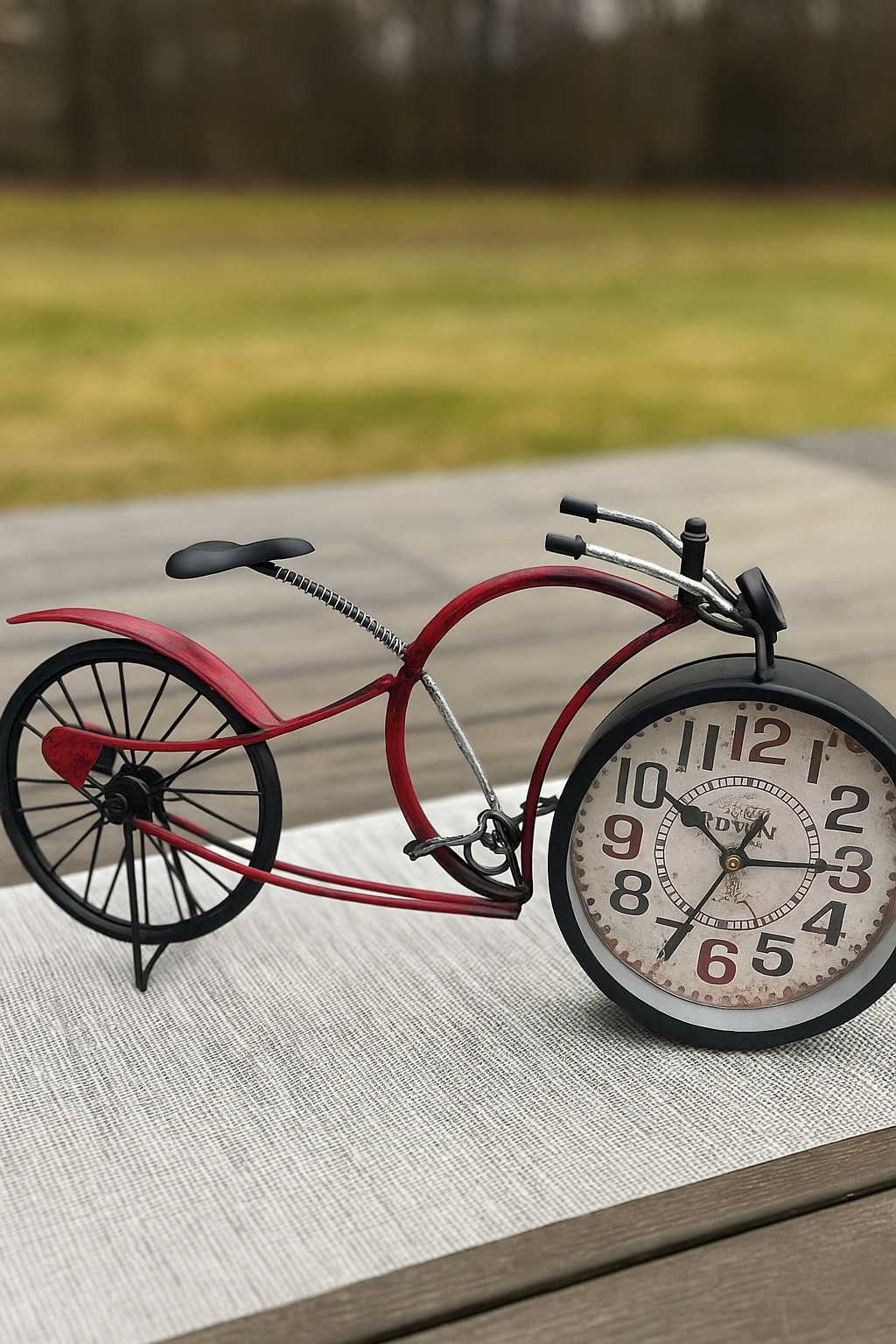 Cycle Rustic Clock 04 – Vintage Metal Wall Clock in Pakistan