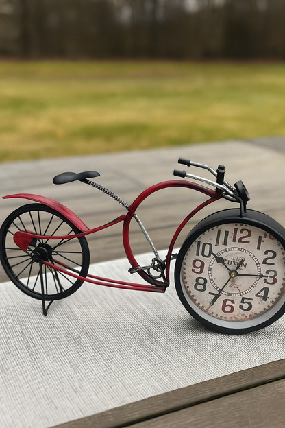 Cycle Rustic Clock 04 – Vintage Metal Wall Clock in Pakistan