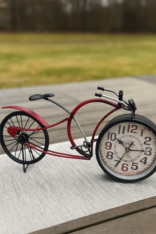 Cycle Rustic Clock 04 – Vintage Metal Wall Clock in Pakistan