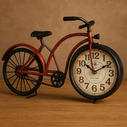 Cycle Rustic Clock 04 – Vintage Metal Wall Clock in Pakistan