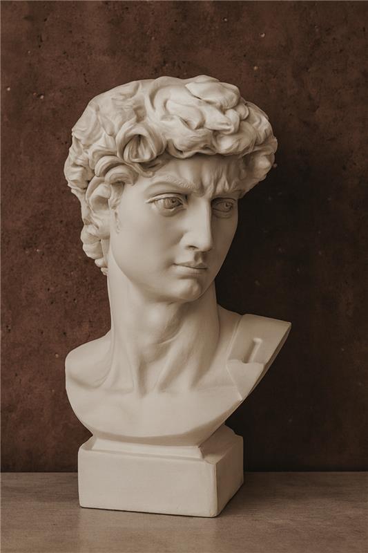 David of Michelangelo White Resin Statue Pakistan