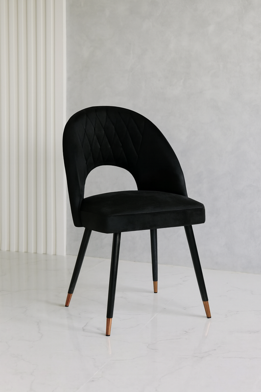 Dawn Chair 02 Black | Solid Wood Comfortable Chair