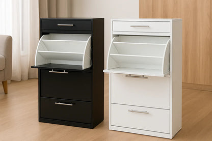 Deco Curve Shoerack 3 Shelf – MDF Shoe Rack Pakistan