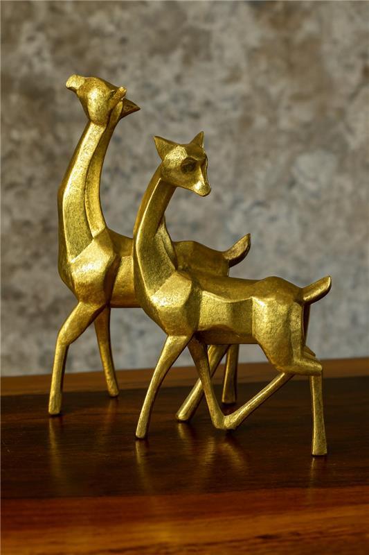 Deer Gold Decor Statue | Premium Home Décor in Pakistan