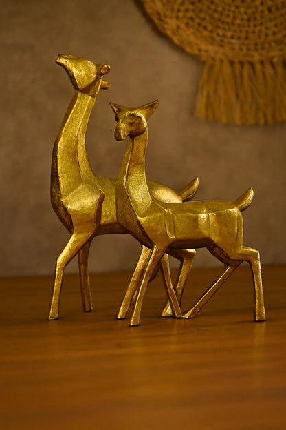 Deer Gold Decor Statue | Premium Home Décor in Pakistan