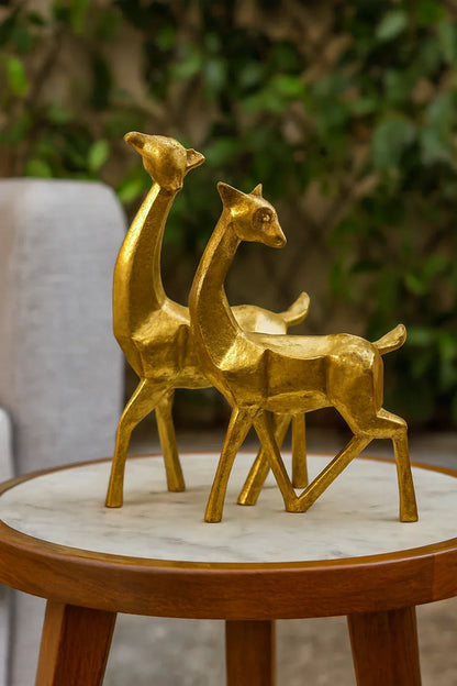 Deer Gold Decor Statue | Premium Home Décor in Pakistan