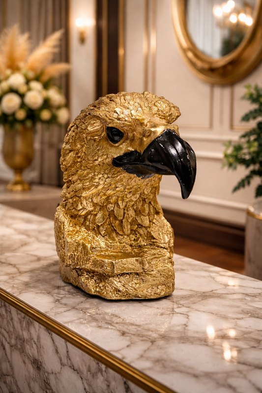 Eagle Face Gold-Plated 11 Inch Decor Pakistan