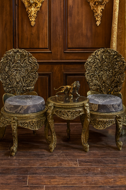 Elegant Chanioti Chair Table Set | Classic Wood Pakistan