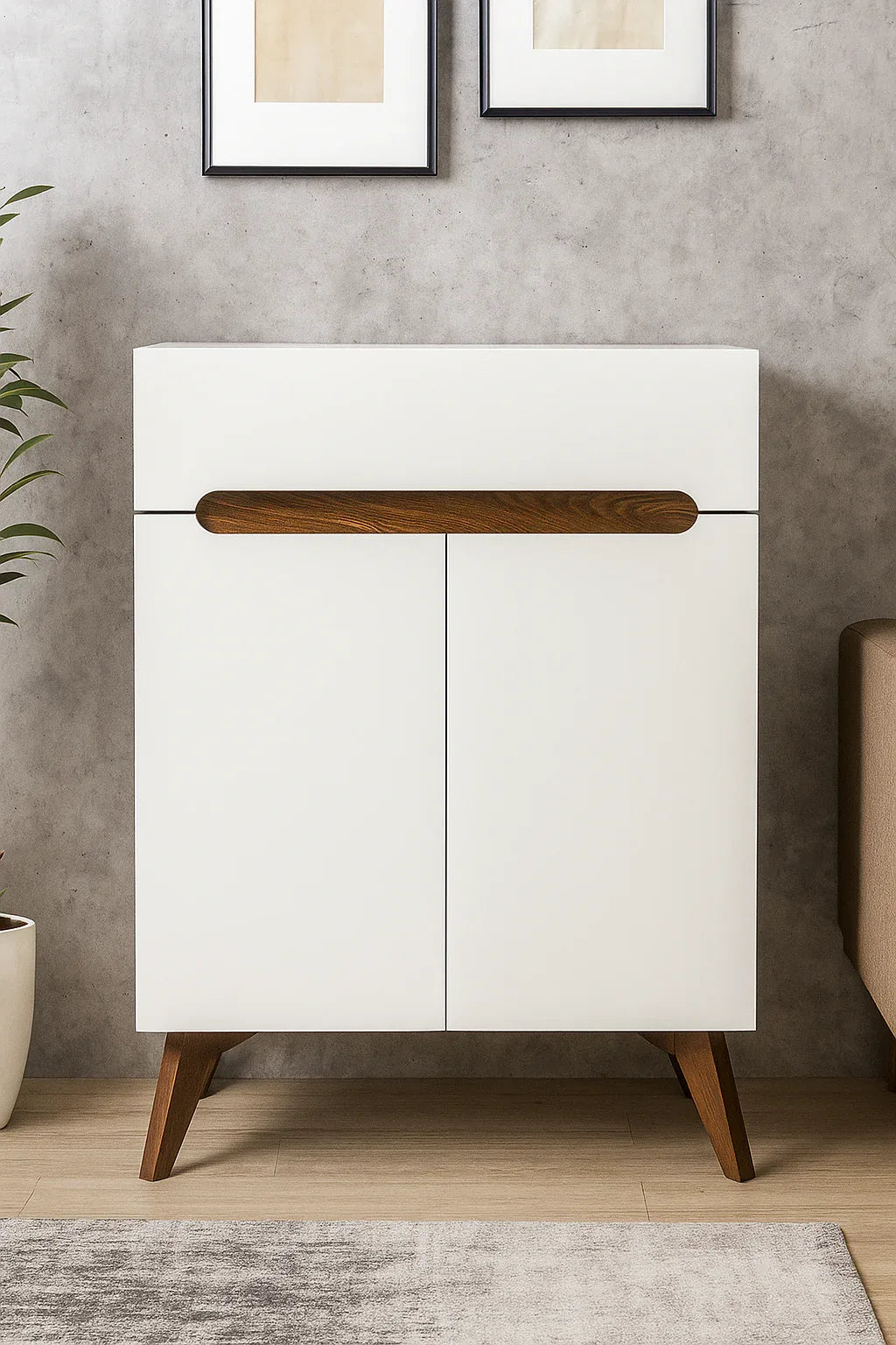 Elena Shoe Rack – Modern MDF Shoe Cabinet with Storage in Pakistan