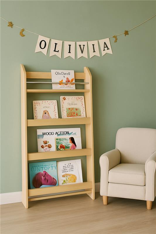 Emilio Bookrack in Pakistan – MDF Decorative Bookshelf Rack