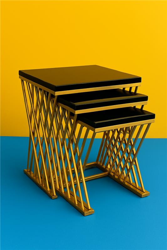 Everlyn Nesting Table Set of 3 in Pakistan – Marble Top