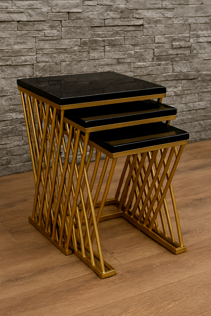 Everlyn Nesting Table Set of 3 in Pakistan – Marble Top