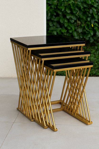 Everlyn Nesting Table Set of 3 in Pakistan – Marble Top