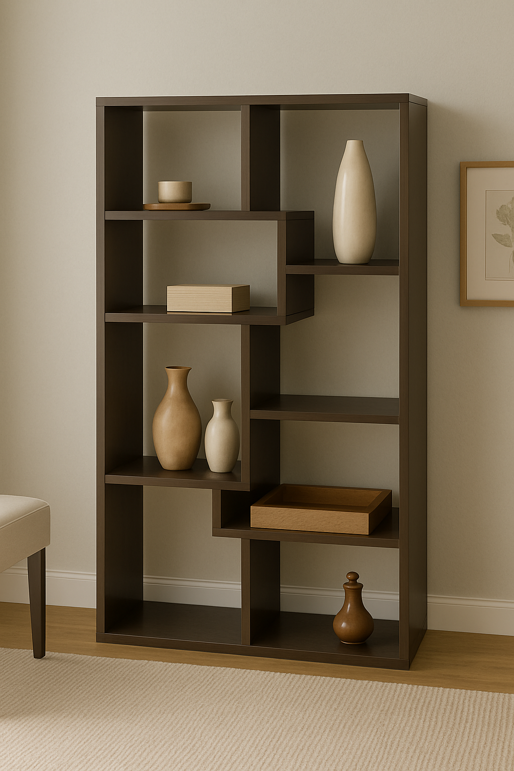 Express Storage Bookcase – 8 Cube Modern Shelf