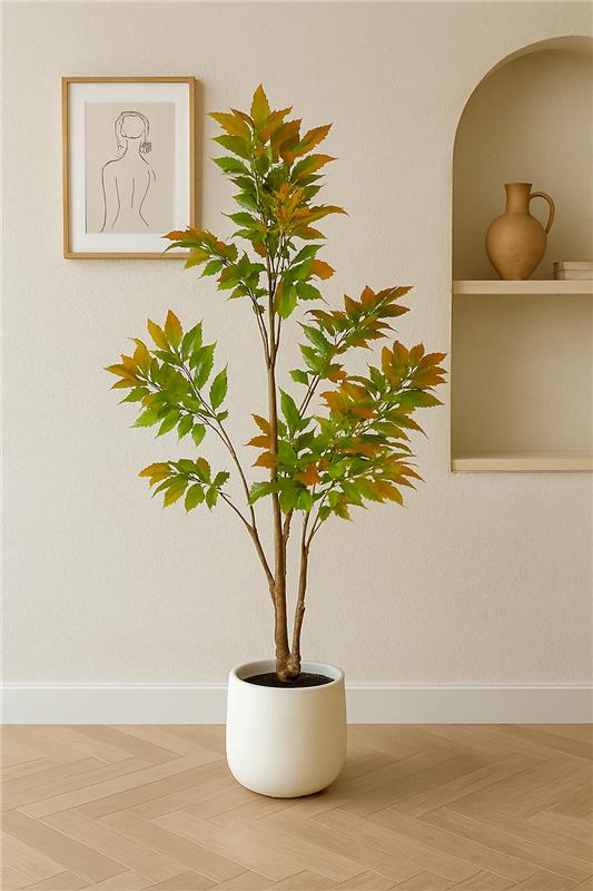 Faux Japanese Maple Tree | Modern Artificial Indoor Plant