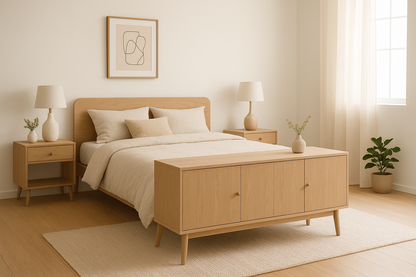 Florence Grey TV Console – MDF, CNC Design, Modern Style