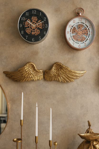 Flying Angel Wing – Gold Plated Wall Decor in Pakistan | Define Wood