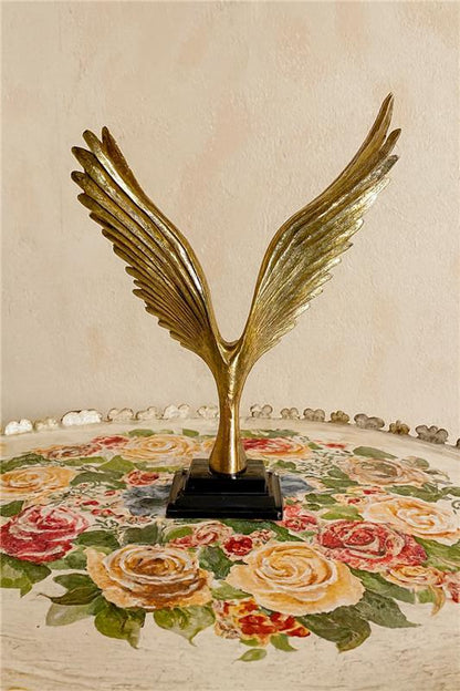Flying Eagle Gold Sculpture | Premium Home Décor Pakistan