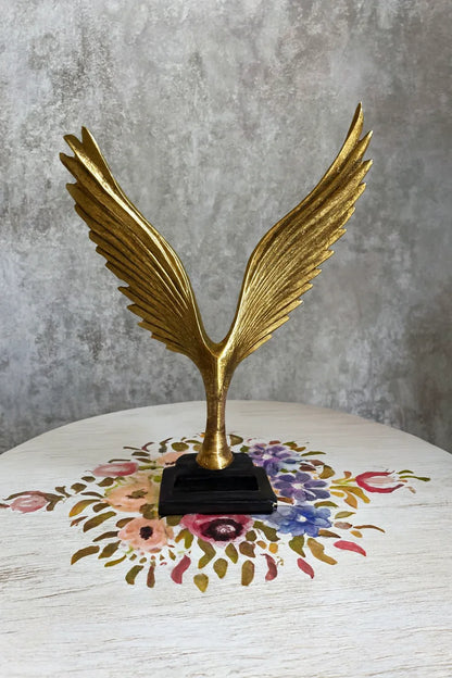 Flying Eagle Gold Sculpture | Premium Home Décor Pakistan