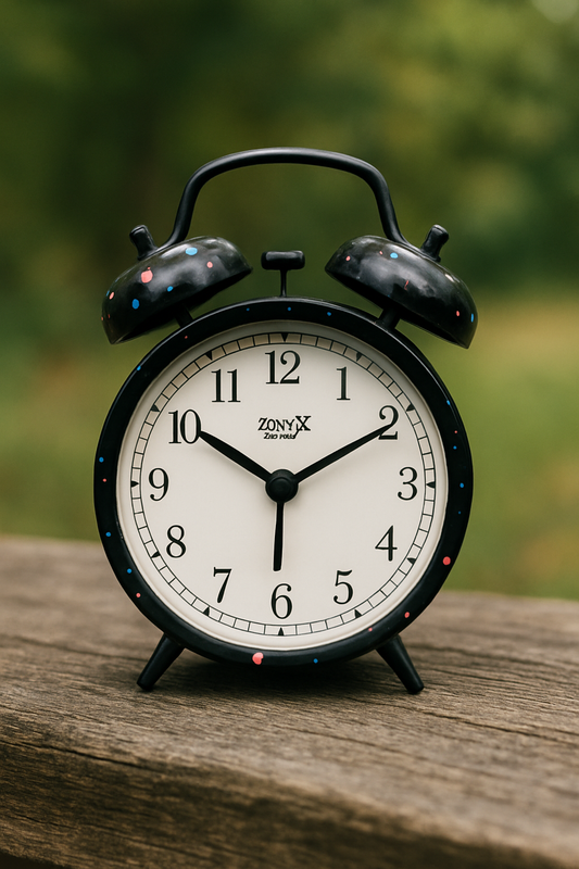 Funky Clock Black Small – Imported Alarm Clock Pakistan